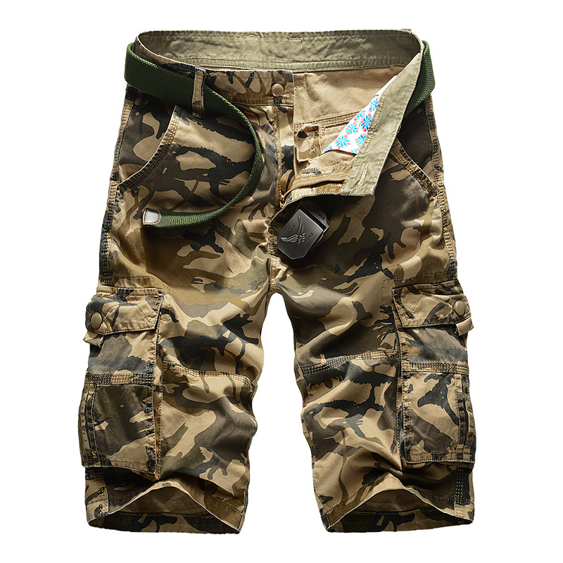 Corteiz Cargo Pant - No Belt Camouflage Camo Cargo Shorts