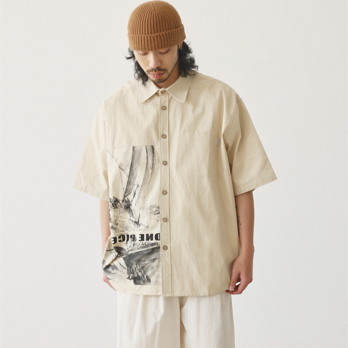 Japanese Fashion Shirts Men Vi - Japanese Brand Streetwear Vintage 评论和价格
