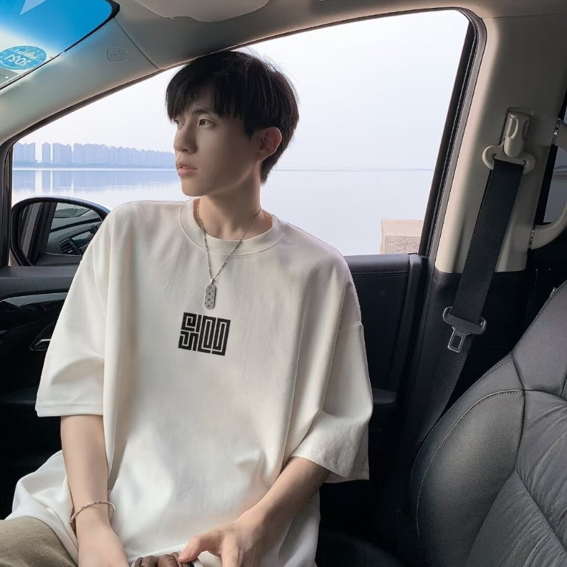 Oversized Loose Men's Short Sl - Streetwear Brand Accessories 评论和价格